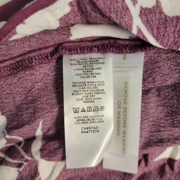 Ann Taylor Petite Mixed Floral Flare Dress Women's Size 2P - Picture 5 of 5